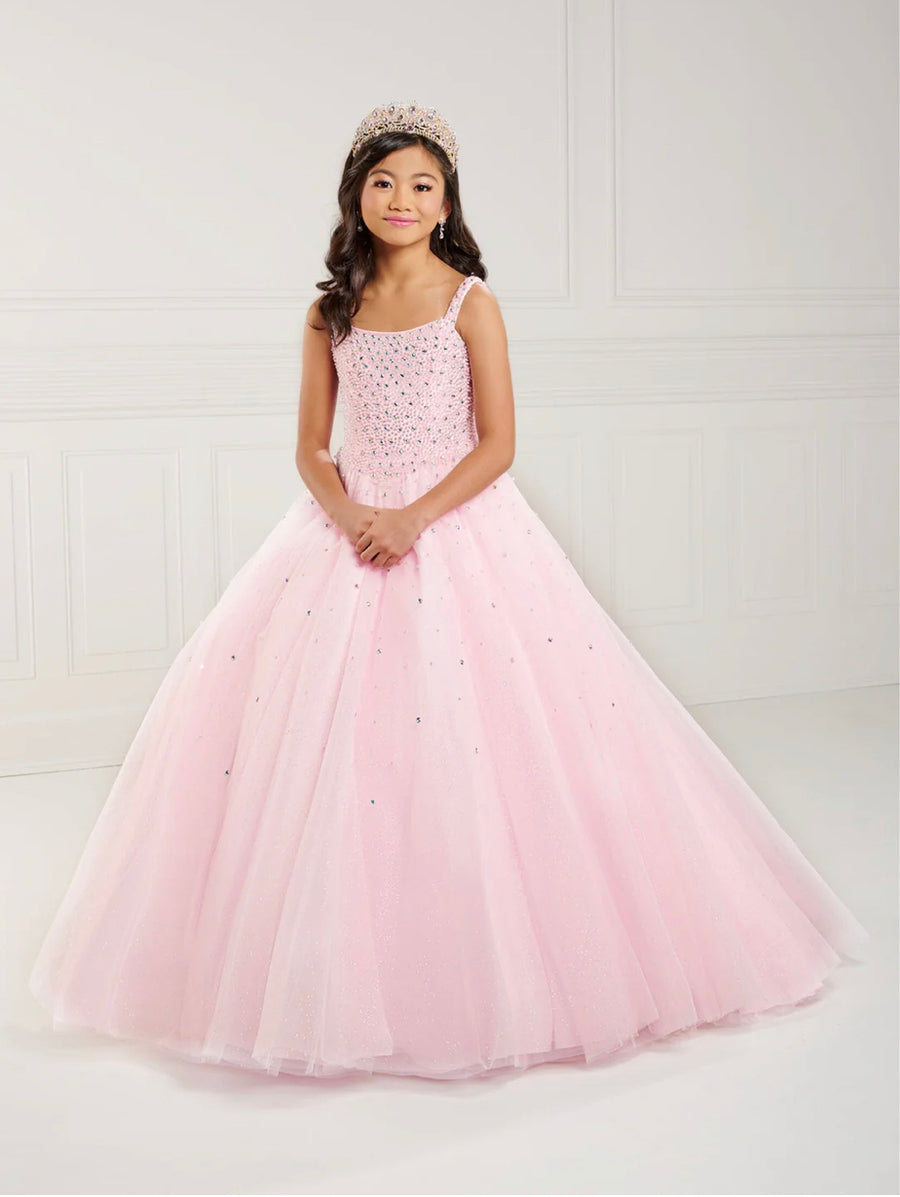 Girls Beaded Sleeveless Gown by Tiffany Princess 13739