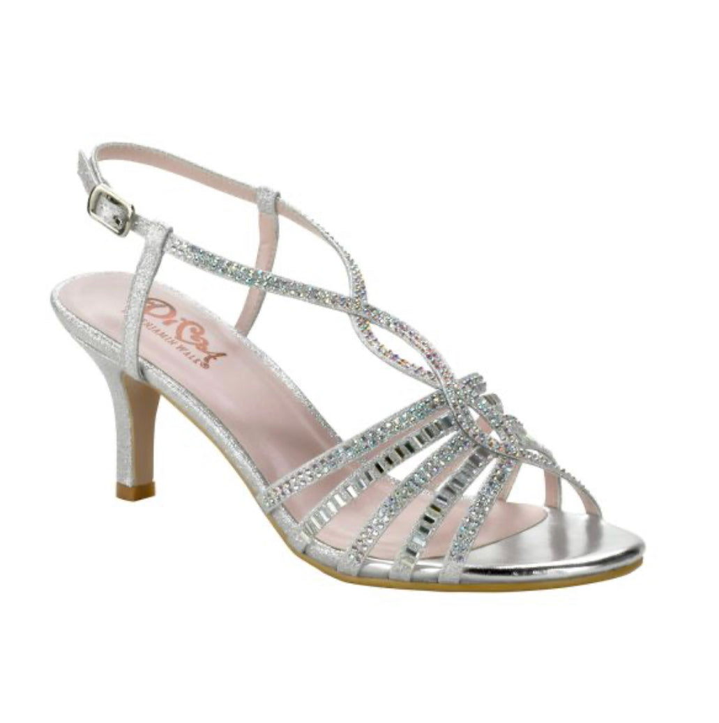 D101 Silver  Diva Shoe In Silver