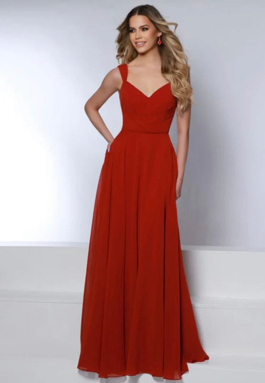 KANALI K 1895 RUST BRIDESMAID DRESS