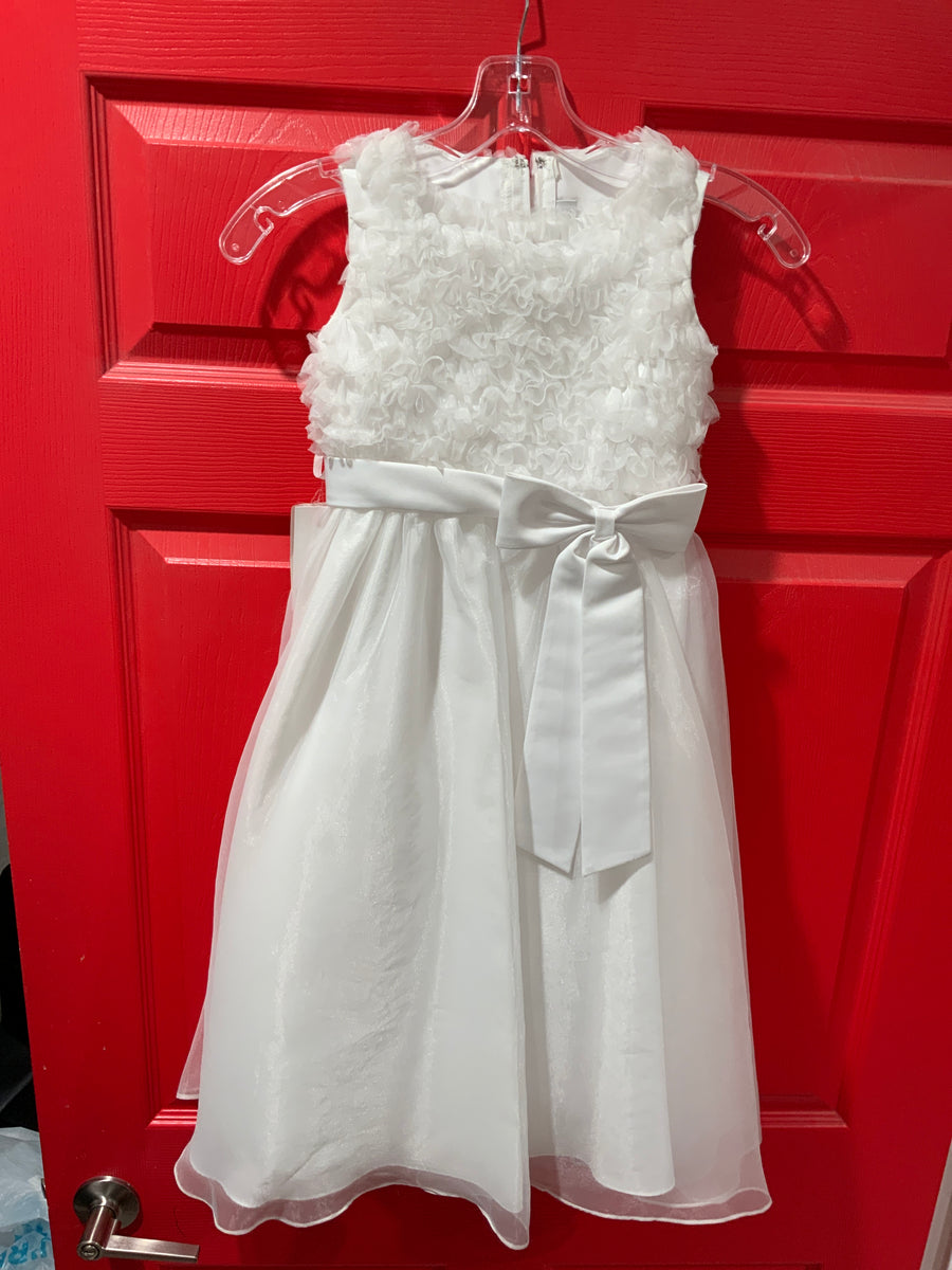 Eden Bridals White Flower Girl Dress